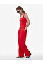 Crepe Scuba Fabric Corset Effect Slim Fit Sleeveless Square Neck Blouse - 3