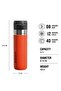 The Quick-Flip 24oz Orange Outdoor Flask 10-09149-142 - 3