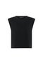 Black Modal Fabric Women's T-Shirt - 5