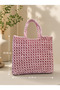 Veronika Hand Knitted Bag – Handmade, Elegant Design - Pink Color - 4