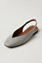 Siena Women's Gray Square Toe Ballerina Slingback - 4
