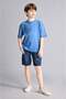 100% Cotton Oversized Crew Neck Short Sleeve T-Shirt for Boys G6486A826Sm - 2