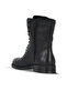 Black Leather Women's Flat Boots 01Wf2004 - 4