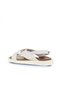White Cracked Leather Women's Sandals 01Ws2801 - 4