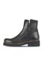 Black Leather Women's Heeled Boots 01Wd0203 - 3