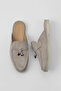 Beige Suede Women's Plain Slippers 05wt103 - 5