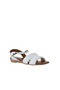 White Leather Women Sandals 01Ws6010 - 2