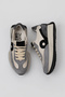 Gray Multi Leather Women's Wedge Heeled Sports Shoes 01Wv11300 - 5