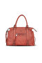 Coral Leather Women's Shoulder Bag - 2