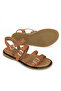 , Women's Genuine Leather Sandals 1611047Z26625 Tan - 6