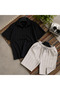 Men's Ottoman Fabric Zipper T-Shirt Shorts Summer Bottom Top Set