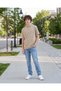 Senior Boys Beige Hooded Oversize T-Shirt - 5