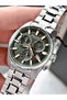 Functional Silver-Green Color Sapphire Glass Steel Band Steel Case Men's Wristwatch 1122Smr - 5
