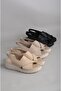Seç Km11 Genuine Leather Anatomical Women Sandals Stone - 8