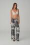 Vegan Silk Pajama Set with Bralette - Lx.26131 Ivory - 3