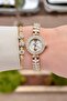 Gold Color 22.5 mm Wedding Dress Model Women's Wristwatch - 2