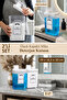 Set of 2 Detergent Storage Containers Detergent Holder with Self-Scale Powder and Softener Label 3000ml - 2