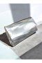 Silver Matte Skin Women's Evening Dress Bag - 4