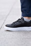 Kersk Twitt Boys' Black Sneaker Shoes - Graffiti Detailed, Non-Slip White Sole, Comfortable for Daily Use - 5
