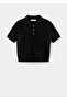 Polo Collar Fur Look Sweater - 3