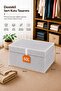 منظم ملابس كبير للأولاد، صندوق تخزين ملابس قابل للطي مقاس 50x40x30 سم