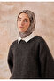Aura Pattern Cotton Silk Scarf Light Gray - 6