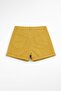 Women's High Waist Folded Hem Yellow Mom Jean Shorts - 2