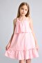 Linen Look Strap Dress for Girls H3764A826Hs - 5