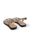Agnes Skin Color Women's Sandals with Metal Accessories - 8