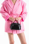 Black Two-Compartment Stylish and Elegant Women's Shoulder and Crossbody Bag