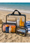 Large Size Transparent Beach Bag Set of 3 Wet Bikini Bags - 2