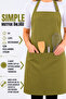 Simple kitchen apron with adjustable strap - 4