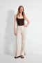 Straight Cut Pants with Slit