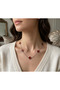 Silver Color Red Women's Necklace