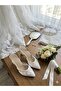 7 Cm Lace - Comfortable Goblet Heeled Stiletto Wedding Dress Shoes - 3