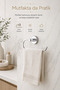 Ceria Chrome Solo Towel Holder |   Eco Model |   Towel Paper Rack |   Adhesive & Screw - 8
