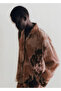 Fuzzy Patterned Pajama Top Shirt - 8