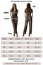 Women's Crepe Jumpsuit with Belt and Zipper - Leopard - 3