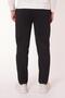 Men's Lace-Up Waist Side Pocket Slim Fit Jogger Black Pants - 6