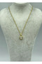 Steel Gold Heart Necklace - 25-Ctr218 - 2