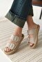 Suede Beige Stone Women's Slippers Tr35My05B - 5