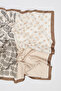 Patterned Medium Size Satin Scarf Saira - 5