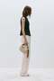 Stone Rope Knot Detailed Suede Bag - 7