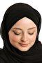 Black Back Tie Shawl Chiffon Cross Three-Striped 1457_01 - 2