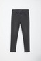 Women's High Waist Skinny Leg Skinny Fit Anthracite Jean Trousers - 2