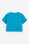 Women's Crew Neck Short Sleeve Crop T-Shirt Relaxed Printed - 3