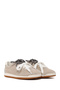 Women's Light Gray Lace-Up Suede Leather Sneaker 26Pfd431110 - 3