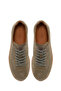 حذاء رياضي رجالي من الجلد السويدي باللون الأخضر الفاتح برباط 26SFD633310 - 5