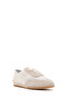 Women's Beige Lace-Up Sports Shoes, Leather Sneaker 26Pfd371014 - 8