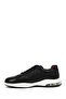 Men's Black Lace-Up Thick-Soled Sports Shoes, Leather Casual Sneaker 26Sfd632718 - 3